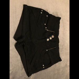 Columbian “Tush Push” Black Short Shorts